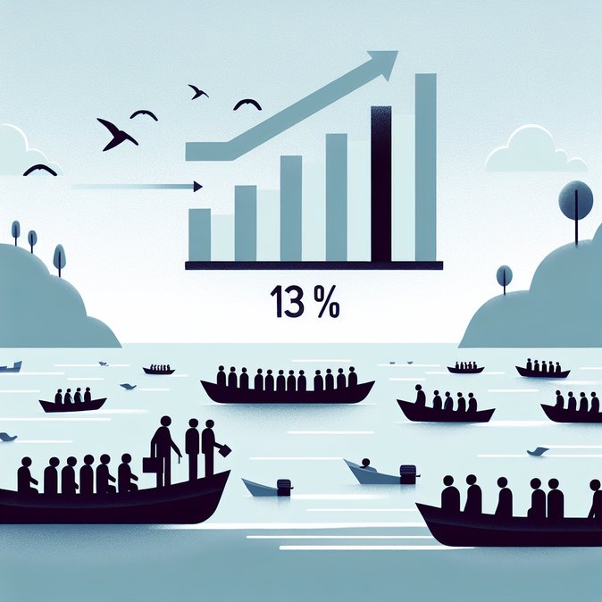 Small-boat arrivals hit 41,000 in 2025, piling pressure on Labour’s migration strategy