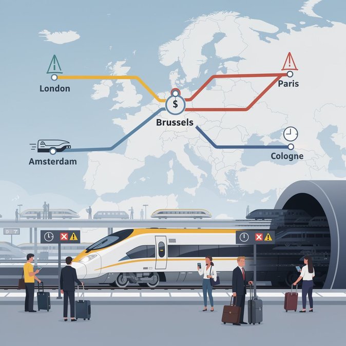 Eurostar cancels and delays services to and from Brussels-Midi amid 10 July network disruption