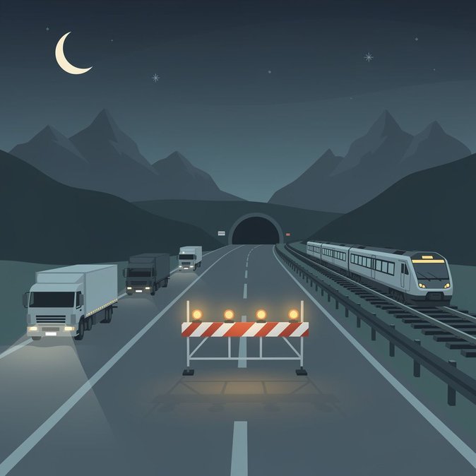Brenner Pass night closures begin 25 September, disrupting Austria-Italy road freight and business travel