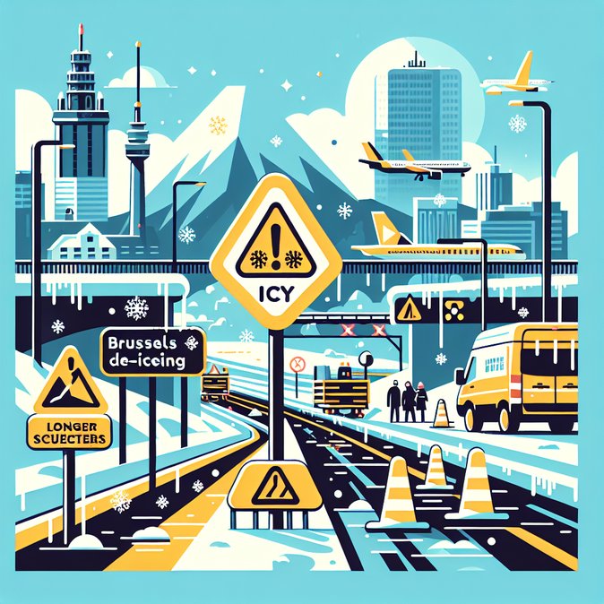 Ice alert triggers travel advisories and de-icing queues at Belgian airports