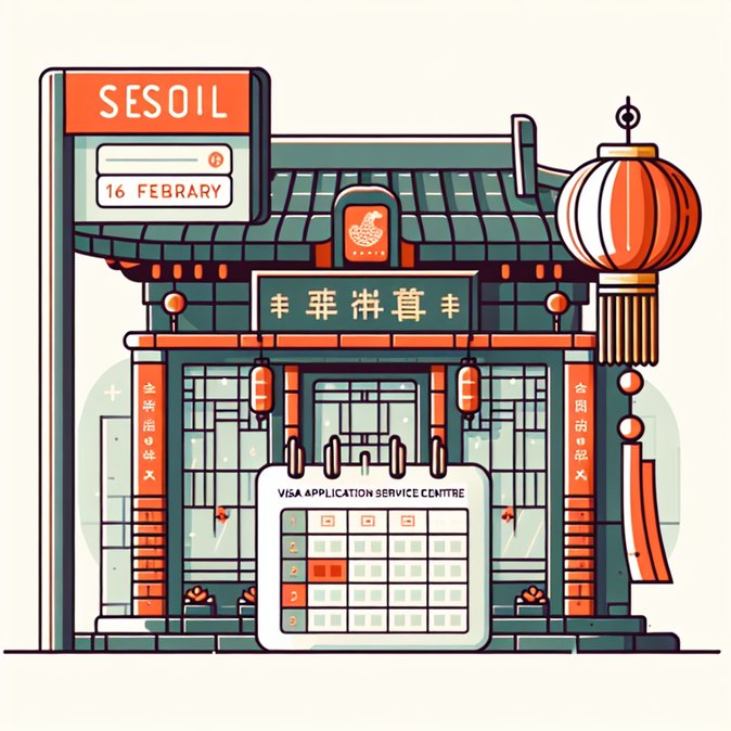 Seoul Chinese Visa Centre to close on 16 & 20 February for Lunar New Year