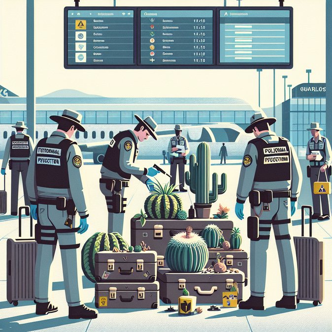 Environmental Police Seize Endangered Cacti Smuggled by Foreign Tourists at São Paulo Airport