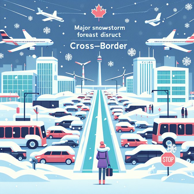 Great Lakes snowstorm threatens cross-border travel just as Canadians head south for holiday shopping