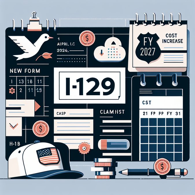 USCIS Releases New Form I-129 and Hikes Premium-Processing Fees Ahead of FY 2027 H-1B Season