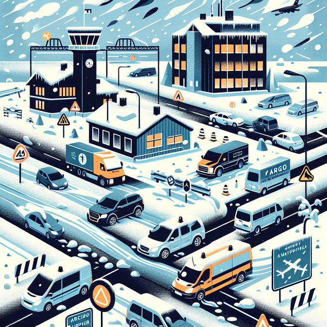 Icy Roads Snarl Southern Finland, Disrupting Airport Transfers and Cargo Haulage
