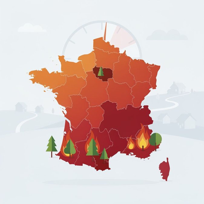 Météo-France Issues Nationwide Forest-Fire Danger Bulletin as Heatwave Peaks