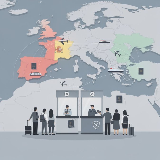 L’Espagne et l’Italie prolongent les contrôles aux frontières Schengen jusqu’au 22 octobre
