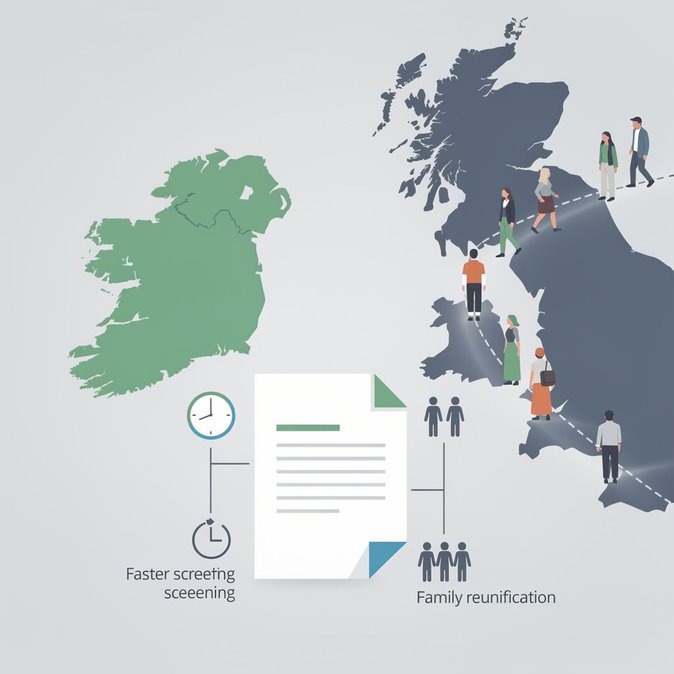 Luật Bảo vệ Quốc tế mới của Ireland có hiệu lực—có thể ảnh hưởng đến việc trả người xin tị nạn về Anh Quốc