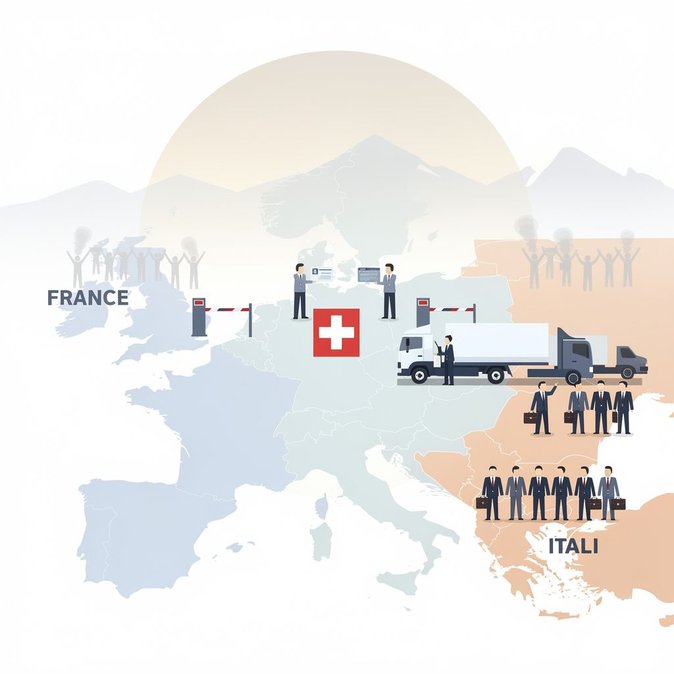 Legisladores suizos divididos ante propuestas para reforzar controles fronterizos con Francia e Italia