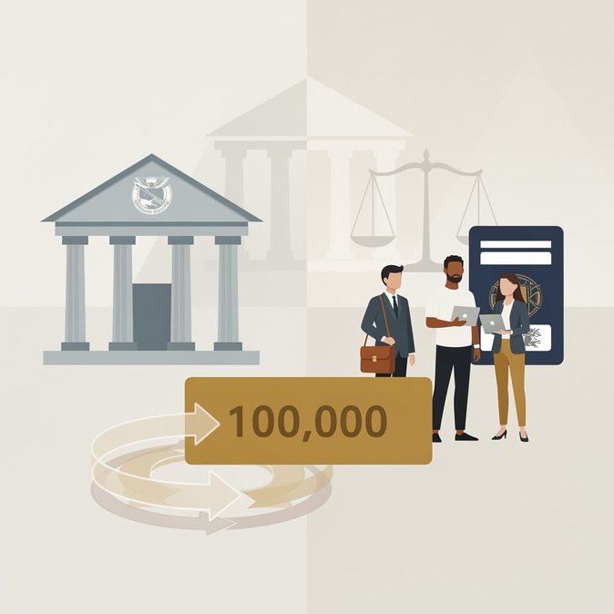وزارة الأمن الداخلي تطالب محكمة الاستئناف بإعادة فرض رسم الـ100,000 دولار على تأشيرة H-1B الخاص بترامب، معتبرة إياه رسماً شرعياً على التأشيرة