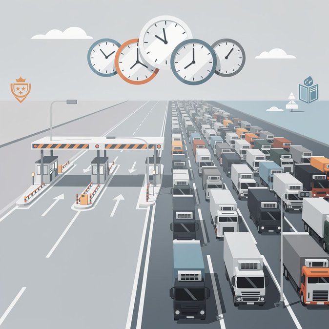 Belarus corridor chokes again: live data show 148-hour freight queue at Koroszczyn–Kozlovichi