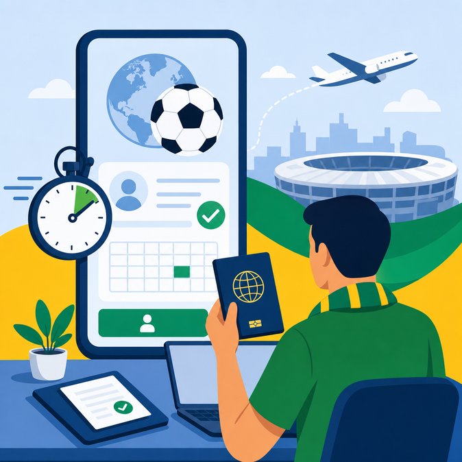 Visto para a Copa de 2026: EUA criam sistema FIFA PASS e abrem agenda prioritária para torcedores brasileiros