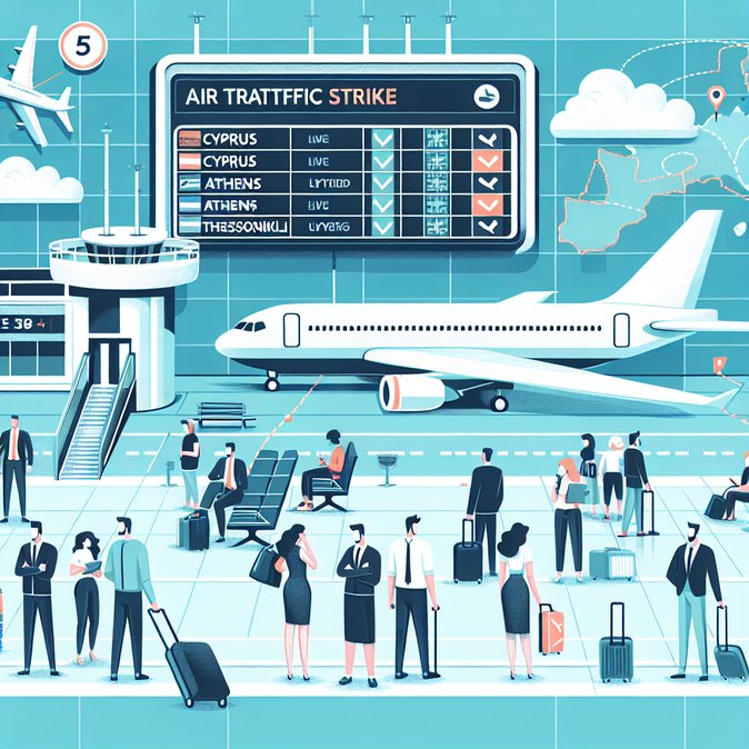 Greek Air-Traffic Controllers’ Strike Grounds 31 Flights Between Cyprus and Greece