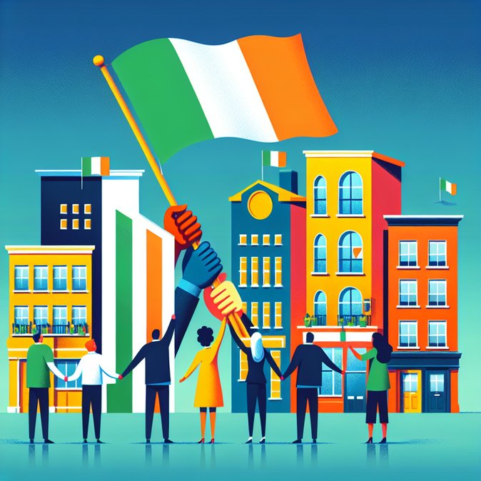 Campaign to ‘reclaim’ Irish flag counters rise in anti-immigrant symbolism