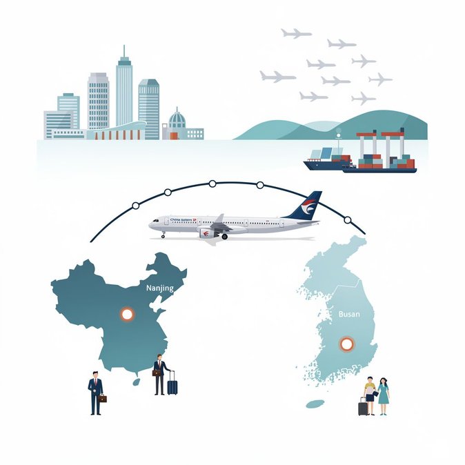 Nanjing restablece servicio directo a Busan en medio del auge de viajes de verano