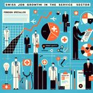 Swiss service sector hiring climbs again, intensifying competition for foreign talent despite stable permit quotas