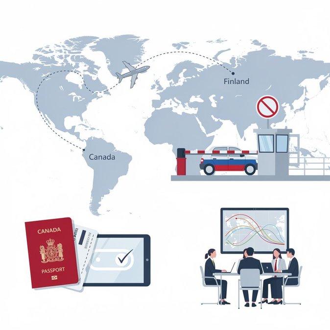 Canada updates Finland travel advisory, flags upcoming ETIAS requirement and Russian border closure