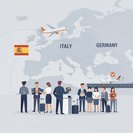 Les aéroports allemands émettent un avis alors que la suspension de l’espace Schengen entre l’Italie et l’Espagne entraîne des contrôles supplémentaires des documents