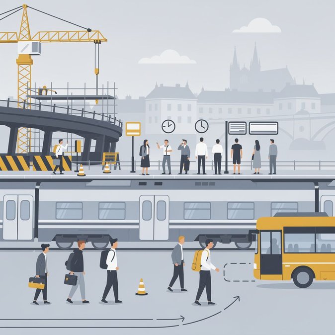 Les travaux sur le périphérique de Prague vont perturber la ligne de train de banlieue S9 à partir du 12 octobre