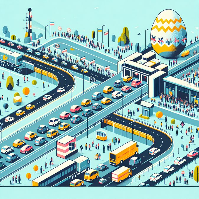 Easter rush creates long vehicle queues at key Polish-Ukrainian crossings