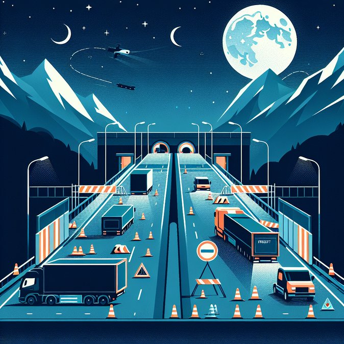 Mont Blanc & Fréjus Tunnel Night Closures Begin 23 February, Disrupting France–Italy Freight