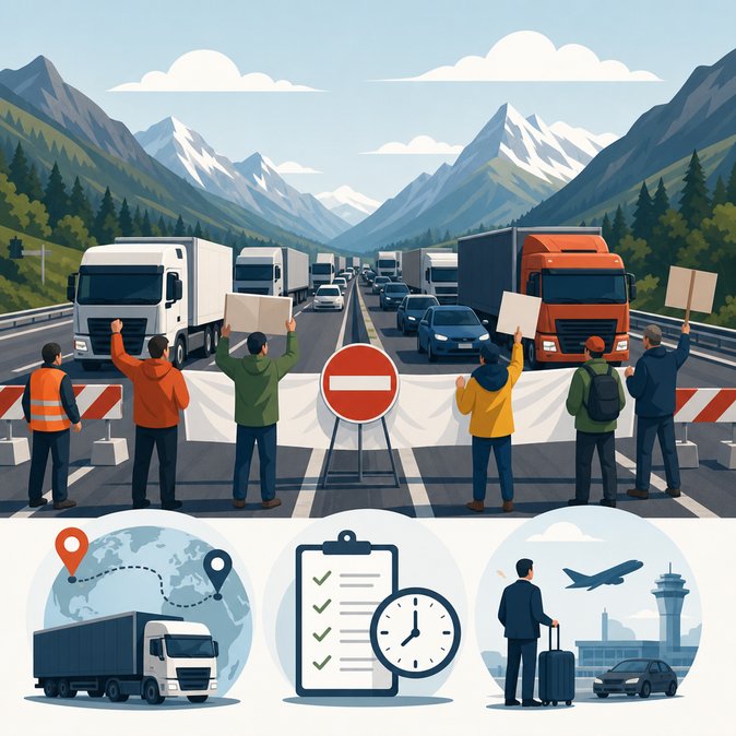Tyrol green-lights eight-hour Brenner Pass blockade on 30 May