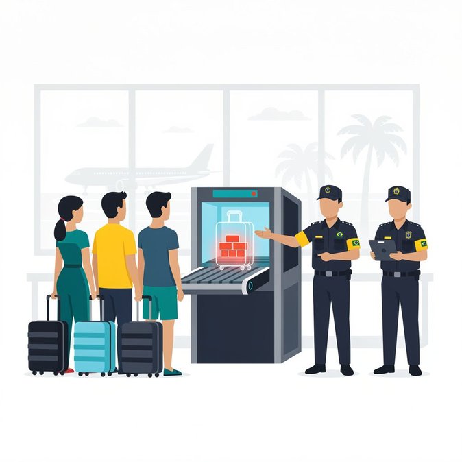 Federal Police seize 26 kg of drugs and arrest three foreign passengers at São Paulo/Guarulhos