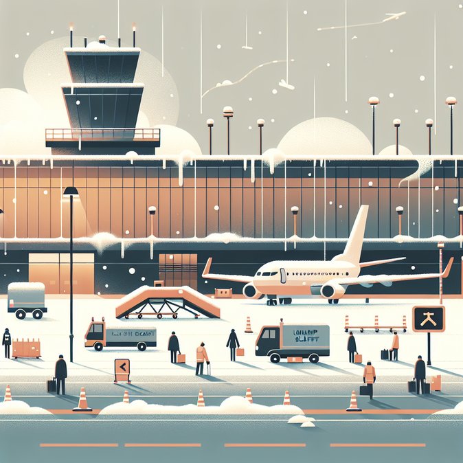 Snow and staffing gaps cause 20 % flight delays at Vienna Airport