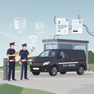 Stolen Italian delivery van intercepted at Krościenko border crossing