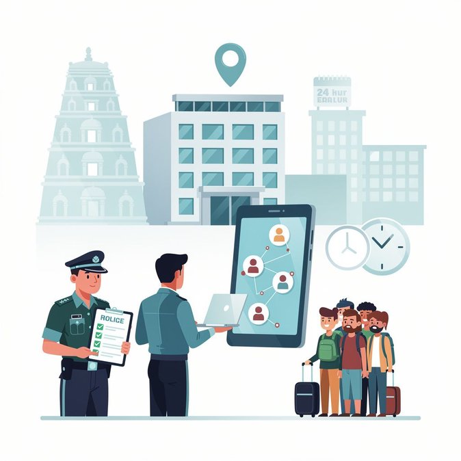 Andhra Pradesh police give 24-hour deadline for foreign-guest registration, threaten ₹1 lakh fine