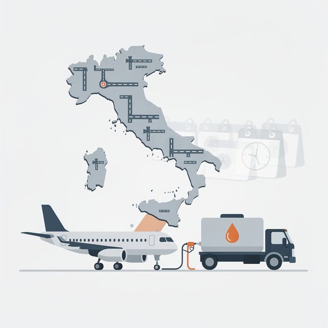 Les aéroports italiens rationnent le carburant pour avions après un retard de pétrolier, déclenchant une alerte nationale sur l'approvisionnement