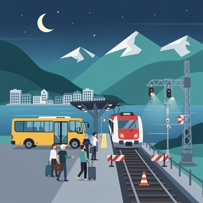 Night-Time Rail Works Disrupt Montreux–Vevey and Simmental Tourist Lines