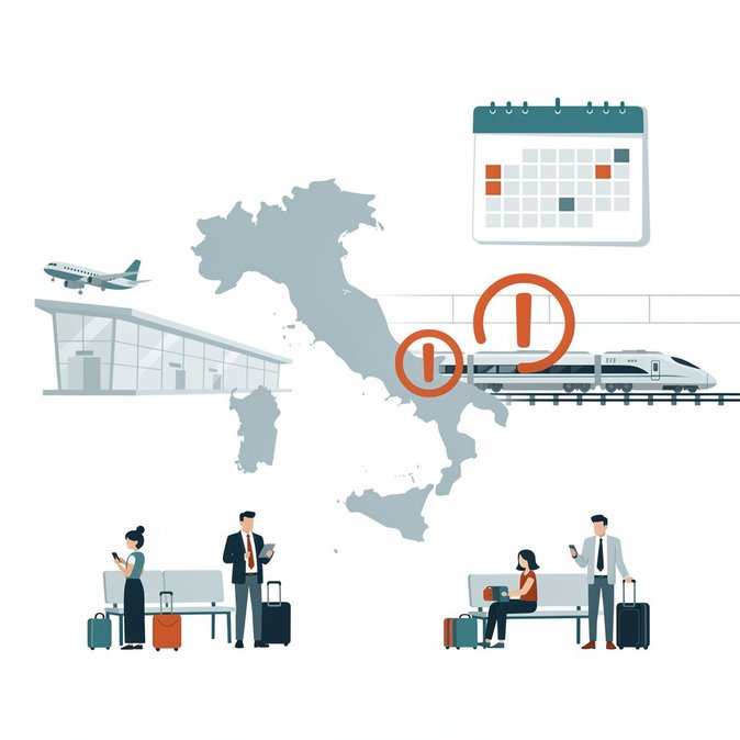 L’Italie publie son calendrier national des grèves actualisé : aéroports et chemins de fer touchés du 20 au 25 juillet