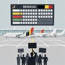 احتجاجات وطنية في بلجيكا تؤدي إلى إلغاء رحلات من بروكسل وتحذير للمسافرين إلى المملكة المتحدة
