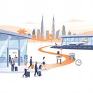 دبي تختبر نظام جوازات في وسط المدينة يسمح بتخليص المسافرين قبل وصولهم إلى مطار دبي الدولي