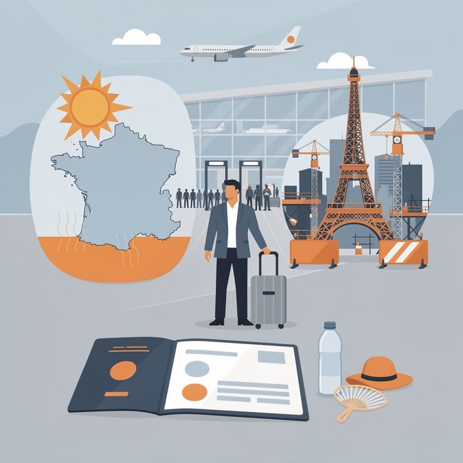 UK Foreign Office Updates France Travel Advice as Heatwave and Transport Works Intensify