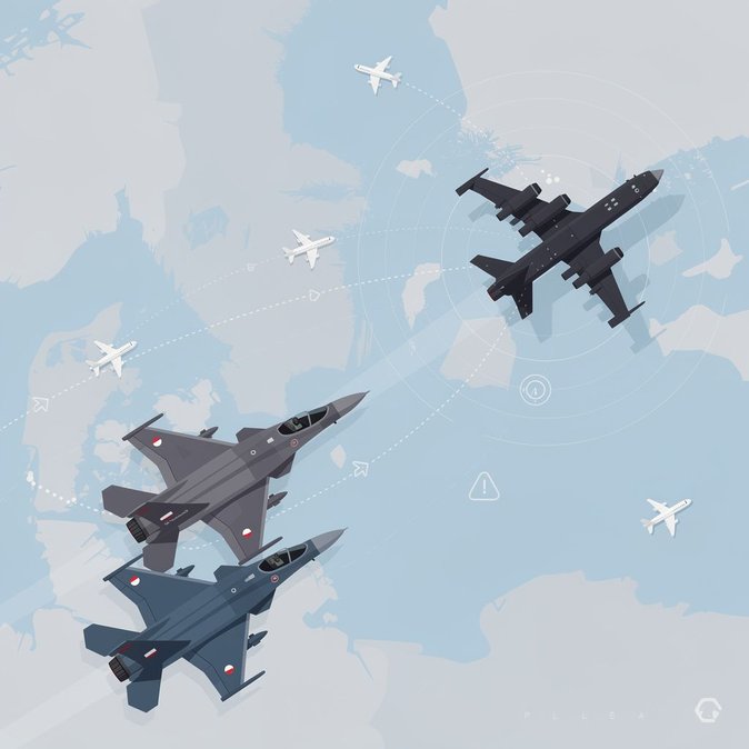 Polish F-16s Intercept Russian Recon Plane 30 km Off Ustka Coast