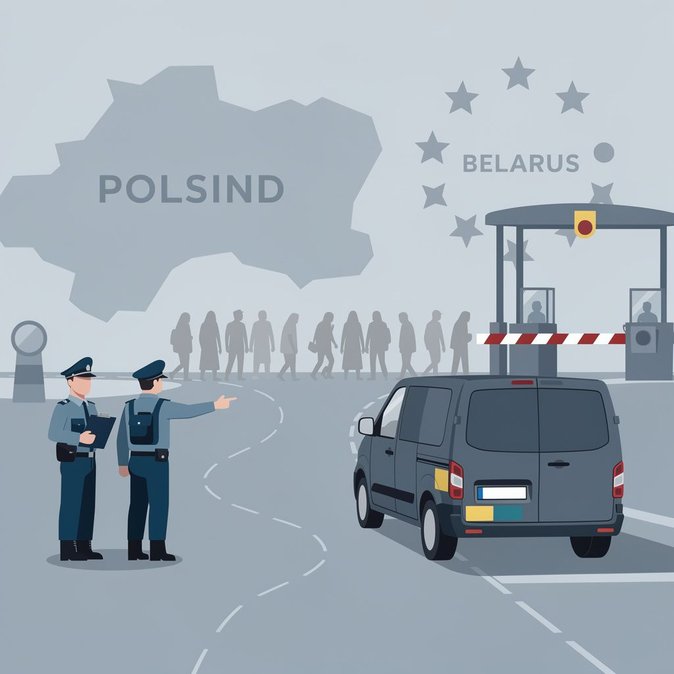 Un chauffeur ukrainien expulsé pour trafic de migrants de la Biélorussie vers la Pologne