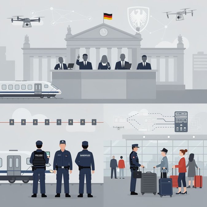 Le Bundestag allemand réforme la loi sur la police fédérale, renforçant les pouvoirs de contrôle aux frontières