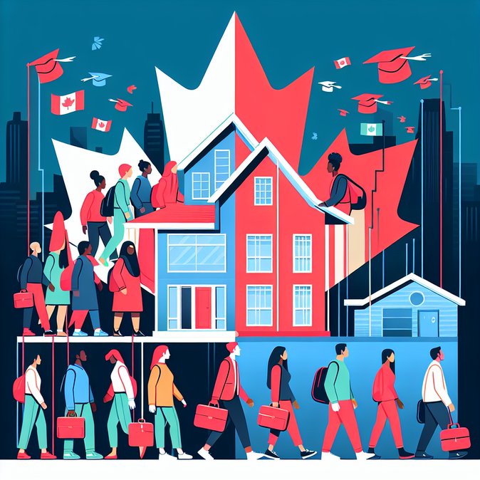 Canada’s population falls for first time in years as student-permit crackdown bites