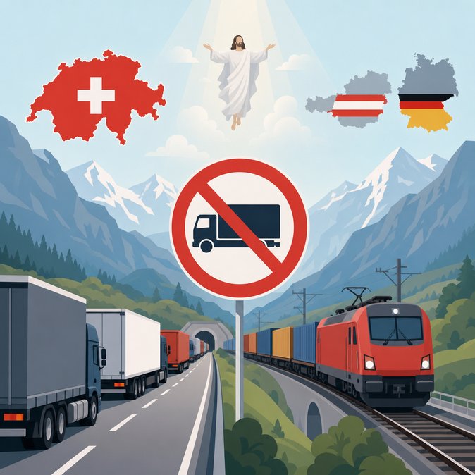 24-Hour Holiday Truck Ban in Switzerland Adds to Alpine Logistics Bottlenecks
