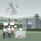 English village's symbolic 'secession' highlights tension over new migrant housing centre