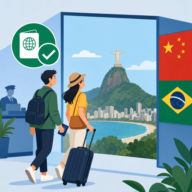 Brazil and China Seal 30-Day Reciprocal Visa-Waiver Agreement