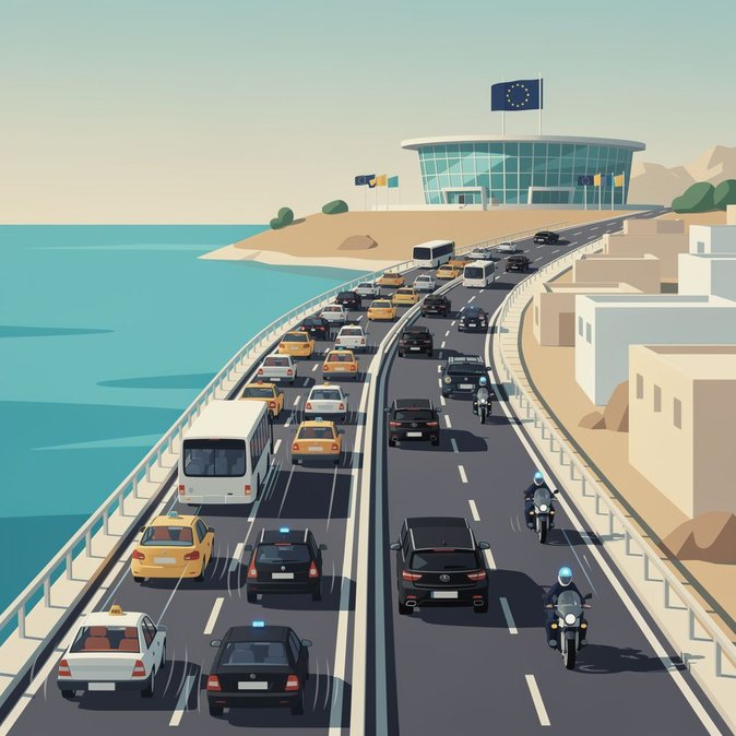 Motorway Gridlock as EU ‘Gymnich’ Summit Kicks Off in Limassol