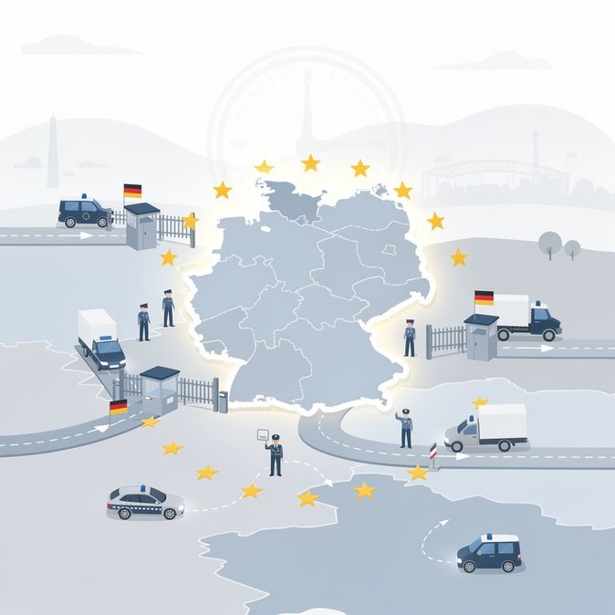 L’UE confirme que les contrôles aux frontières terrestres de l’Allemagne seront maintenus jusqu’au 15 mars 2027