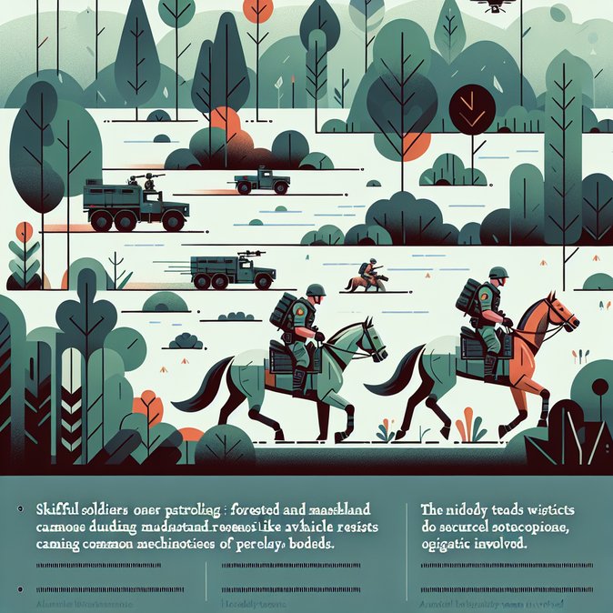 Mounted Territorial Troops Deployed to Plug Forest Gaps on Belarus Border