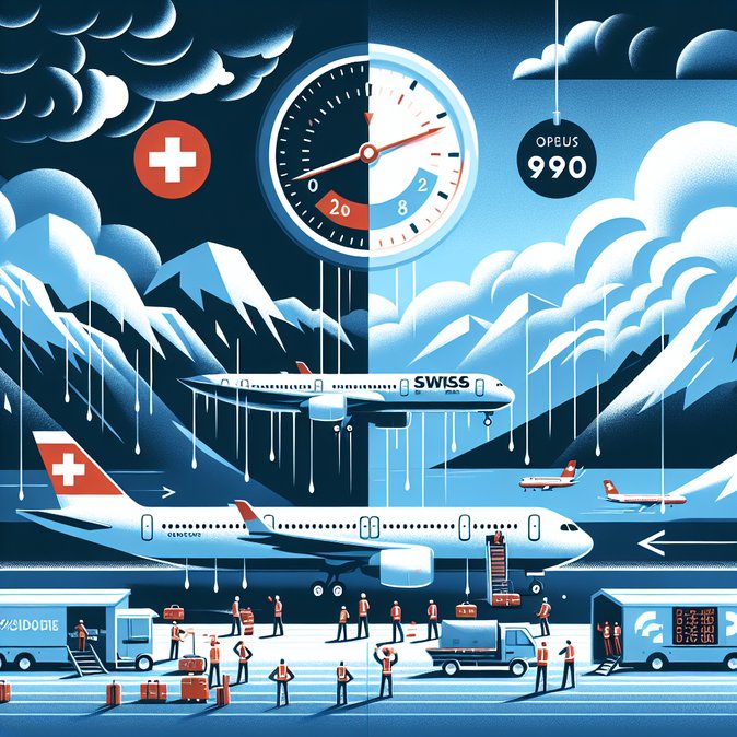 SWISS posts 8.5-point on-time gain over holiday peak despite Europe-wide storms