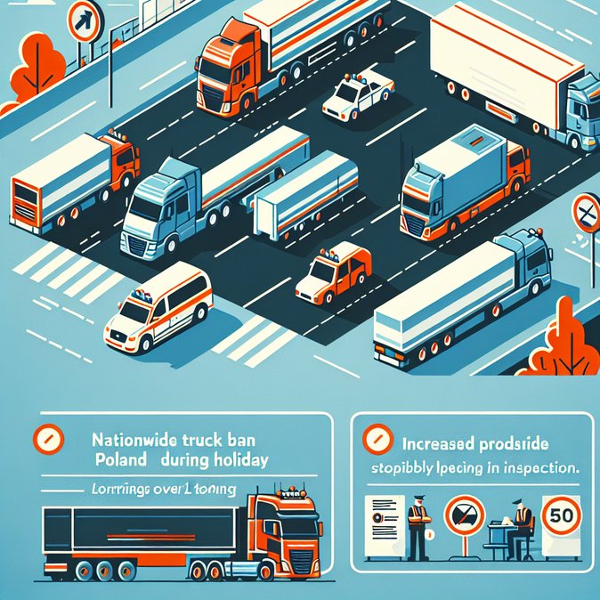 Police impose truck bans and extra roadside checks for Poland’s May long weekend