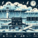 218 vuelos retrasados en Sídney y Melbourne debido al mal tiempo y congestión del control aéreo en los dos aeropuertos más transitados de Australia
