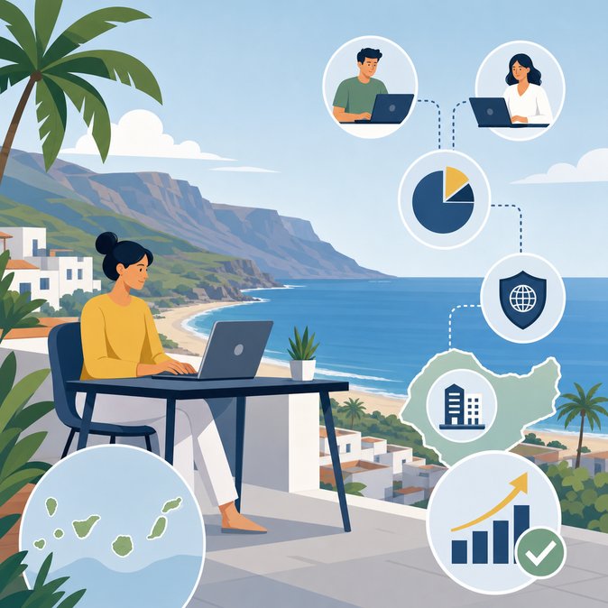 Canary Islands update 2026 guidance for Spain’s Digital Nomad Visa, highlighting regional tax perks